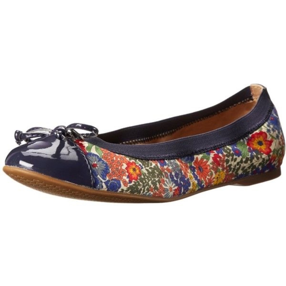 Sperry “Elise” Patent Cap Toe Liberty Print Floral Ballet Flats
